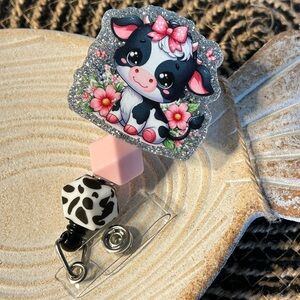 Cow Badge Reel